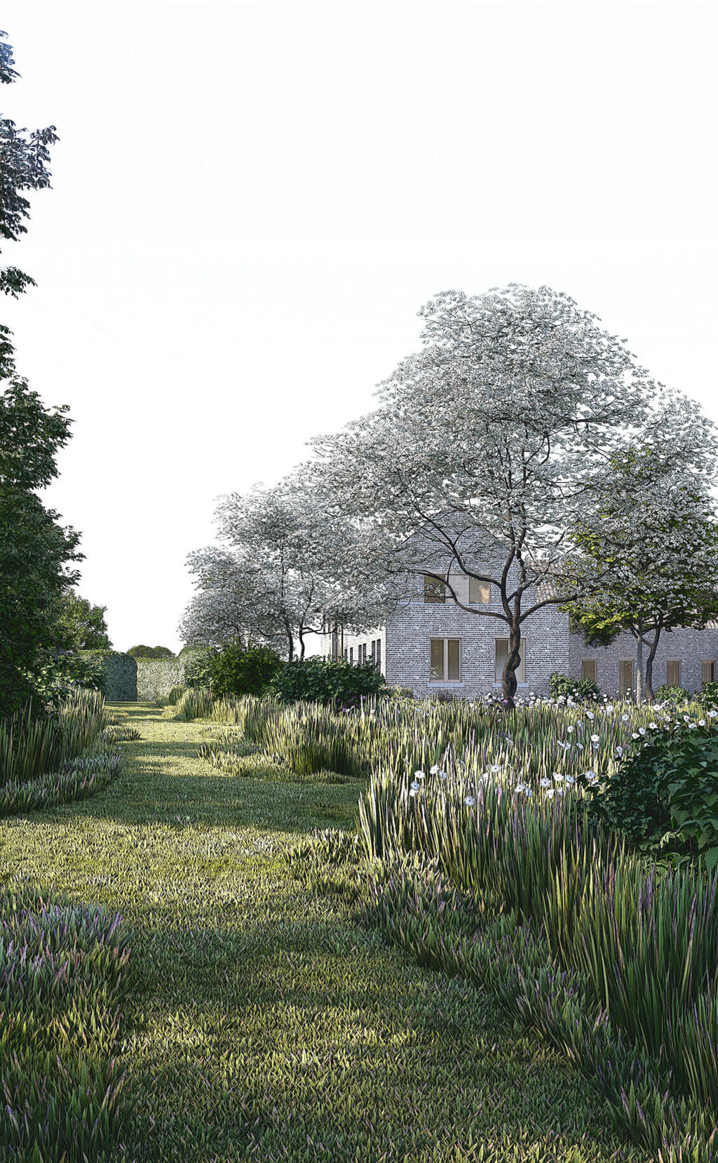VI greenarchitects laarne herne tuinaanleg bijgebouw in padoek crepi poolhouse 3 VI