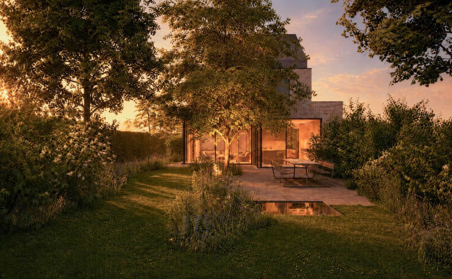 Greenarchitects stefaan willems landschapsarchitect haaltert landschapstuin waterpartij kleiklinkers natuurlijk ontwerp 05