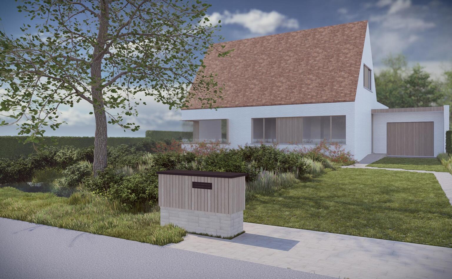 Greenarchitects stefaan willems tuinarchitect drongen voortuin grasdallen hydro leneo kleiklinkers natuurlijk 02