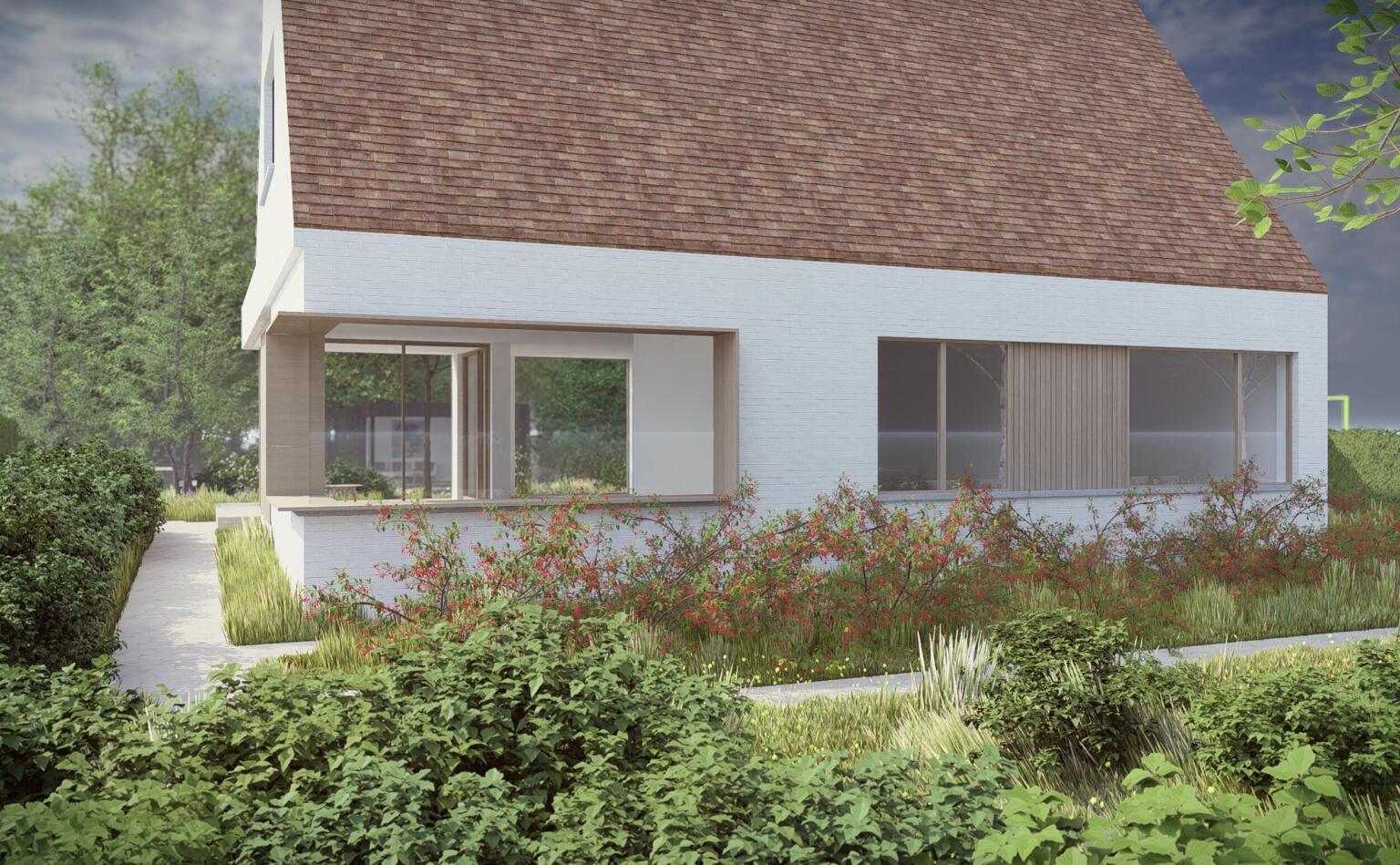 Greenarchitects stefaan willems tuinarchitect drongen voortuin grasdallen hydro leneo kleiklinkers natuurlijk 04