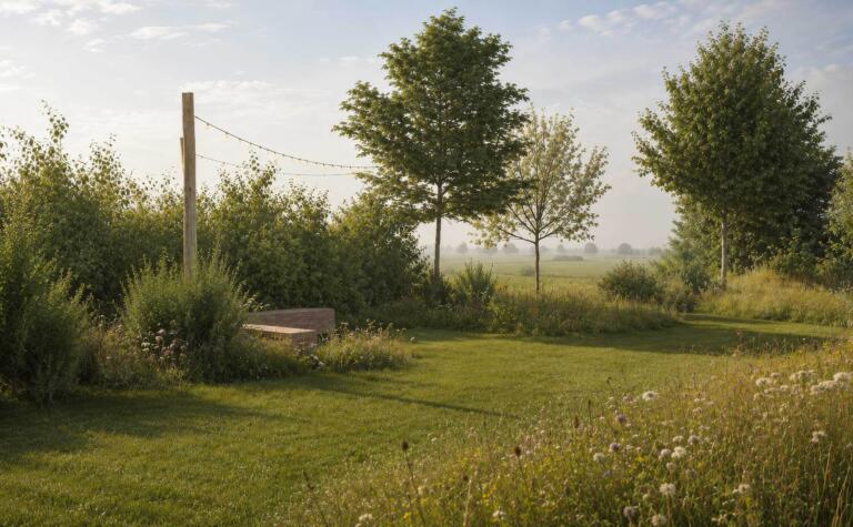 Greenarchitects stefaan willems landschapsarchitect haaltert landschapstuin waterpartij kleiklinkers natuurlijk ontwerp 07