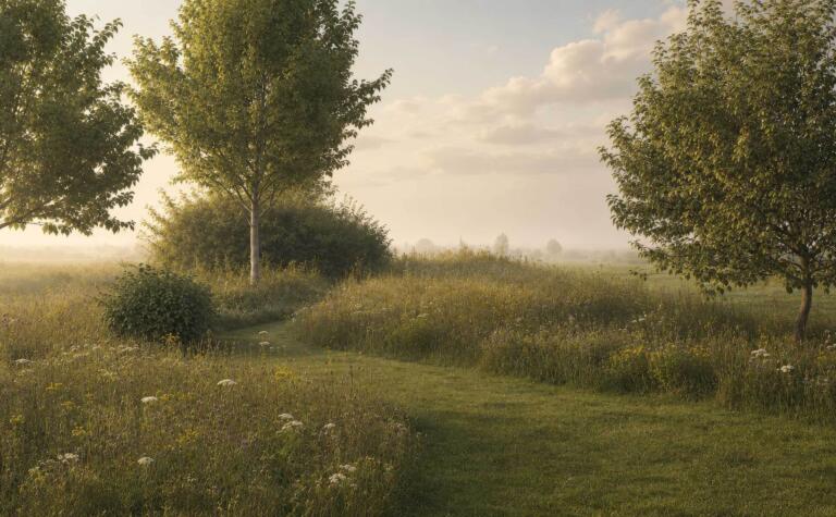 Greenarchitects stefaan willems landschapsarchitect haaltert landschapstuin waterpartij kleiklinkers natuurlijk ontwerp 09