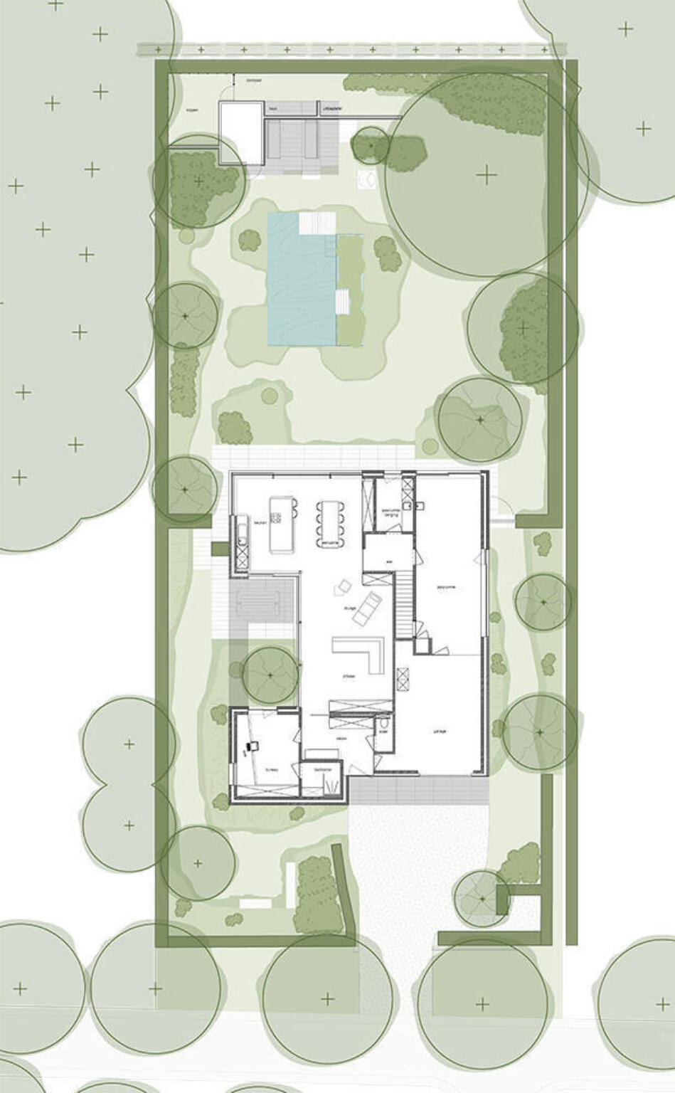 Greenarchitects stefaan willems tuinarchitect tuinontwerp natuurlijke tuin met zwemvijver en bijgebouw 80