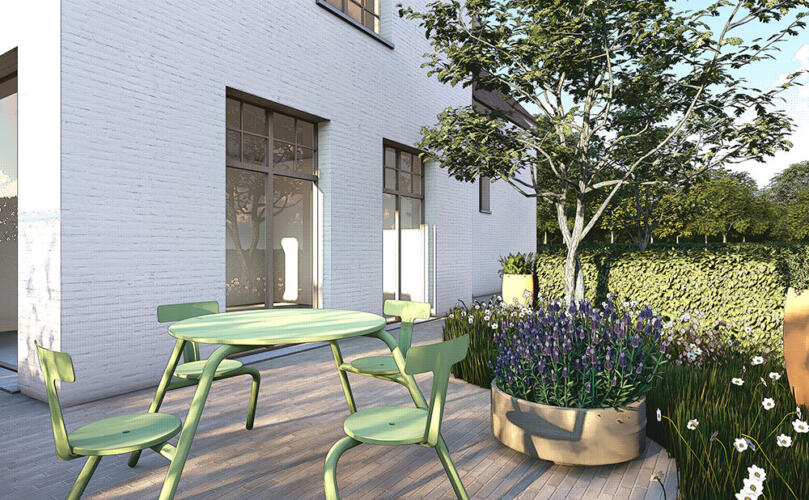 Greenarchitects stefaan willems tuinarchitect laarne wetteren tuinontwerp 3d voorstelling plan tuinplan grondplan 3